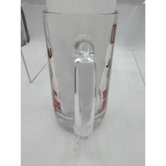 4 Hazel Atlas Vintage Kitchen-ThemedGlass Beer Mugs/1950's Root Beer W/Red Brick - Picture 4 of 9